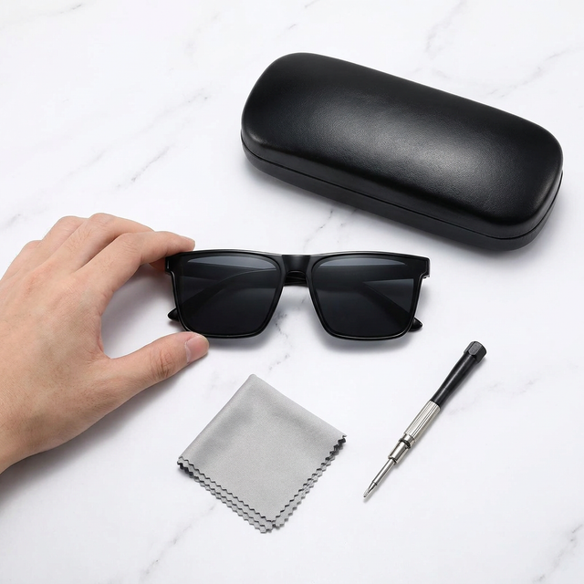Óculos de Sol Masculino Retangular | Noir