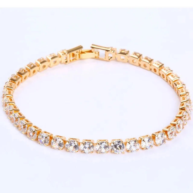 Pulseira Masculina Tennis Cravejada 4 mm | Prisma