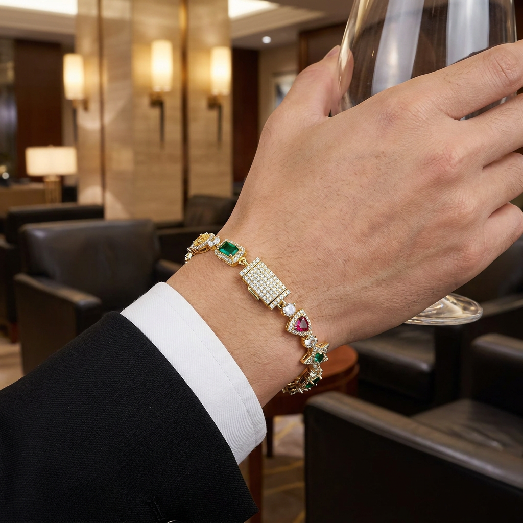 Pulseira Tennis Cravejada Multicolorida | Gemina