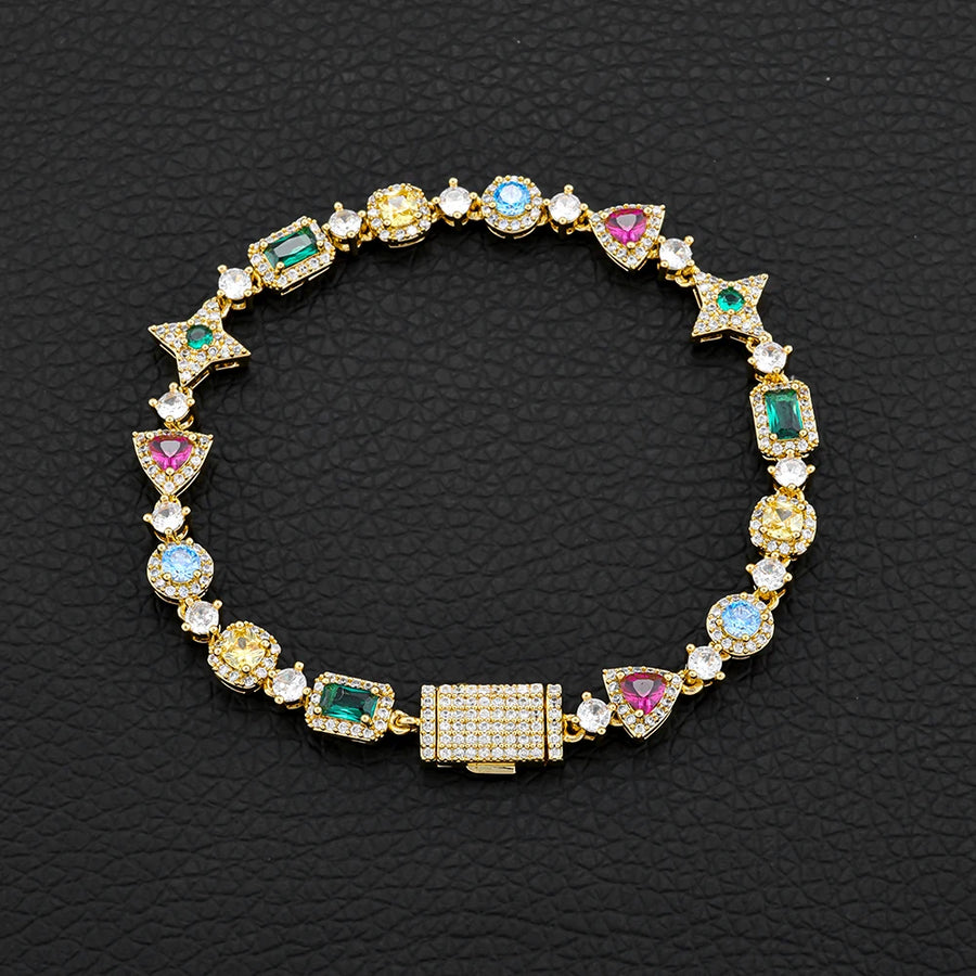 Pulseira Tennis Cravejada Multicolorida | Gemina