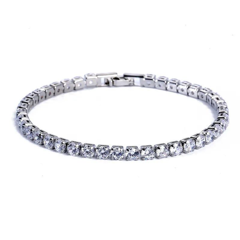 Pulseira Masculina Tennis Cravejada 4 mm | Prisma