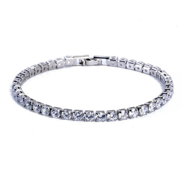 Pulseira Masculina Tennis Cravejada 4 mm | Prisma