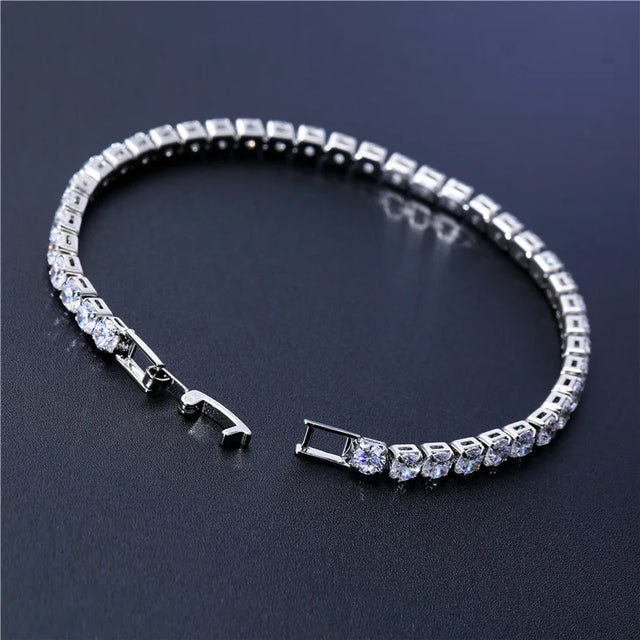 Pulseira Masculina Tennis Cravejada 4 mm | Prisma