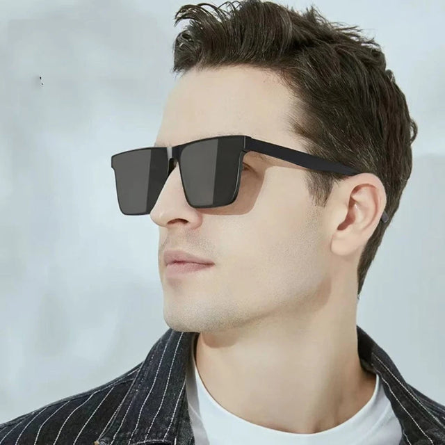 Óculos de Sol Masculino Retangular | Noir