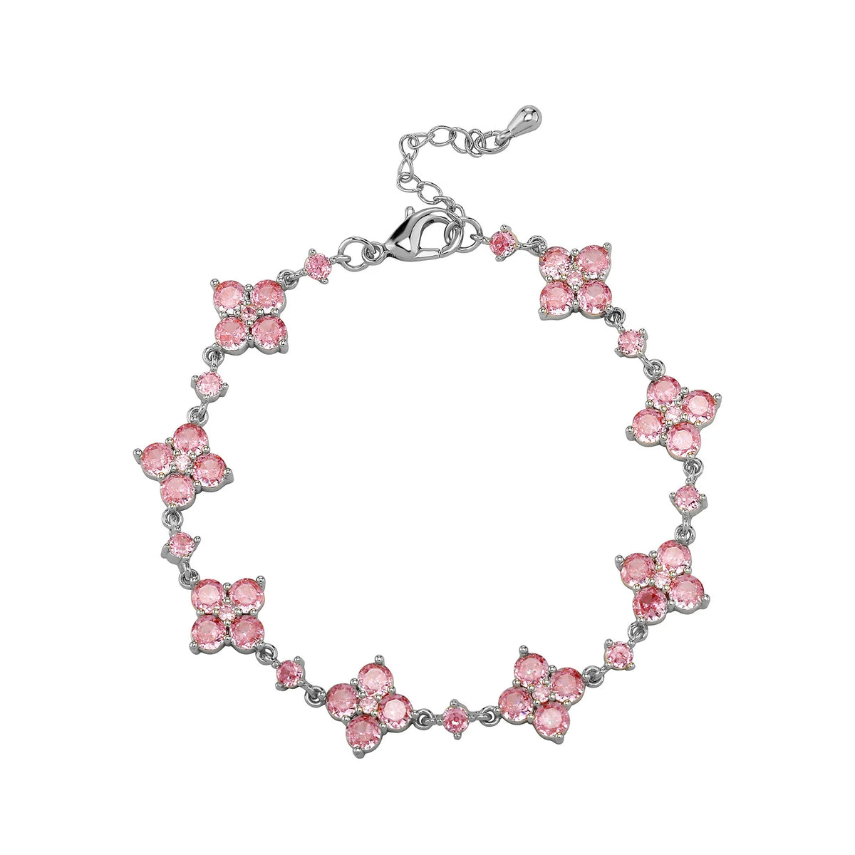 Pulseira Trevo Rosa