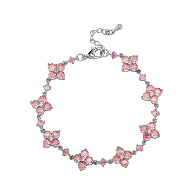 Pulseira Trevo Rosa