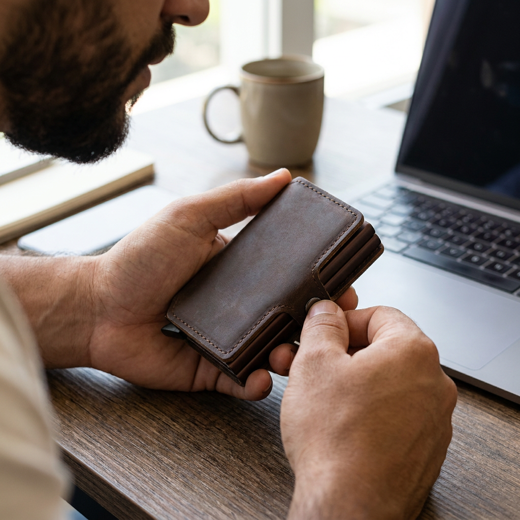 Carteira Masculina Slim com Money Clip | Axis