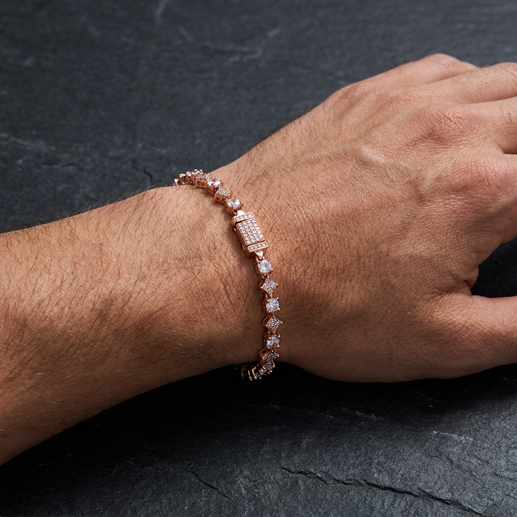Pulseira Cravejada Estrelas | AstroLux