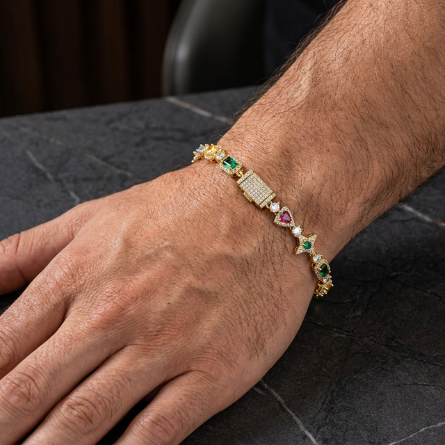 Pulseira Tennis Cravejada Multicolorida | Gemina