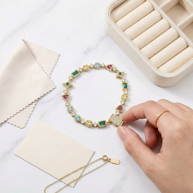 Pulseira Tennis Cravejada Multicolorida | Gemina