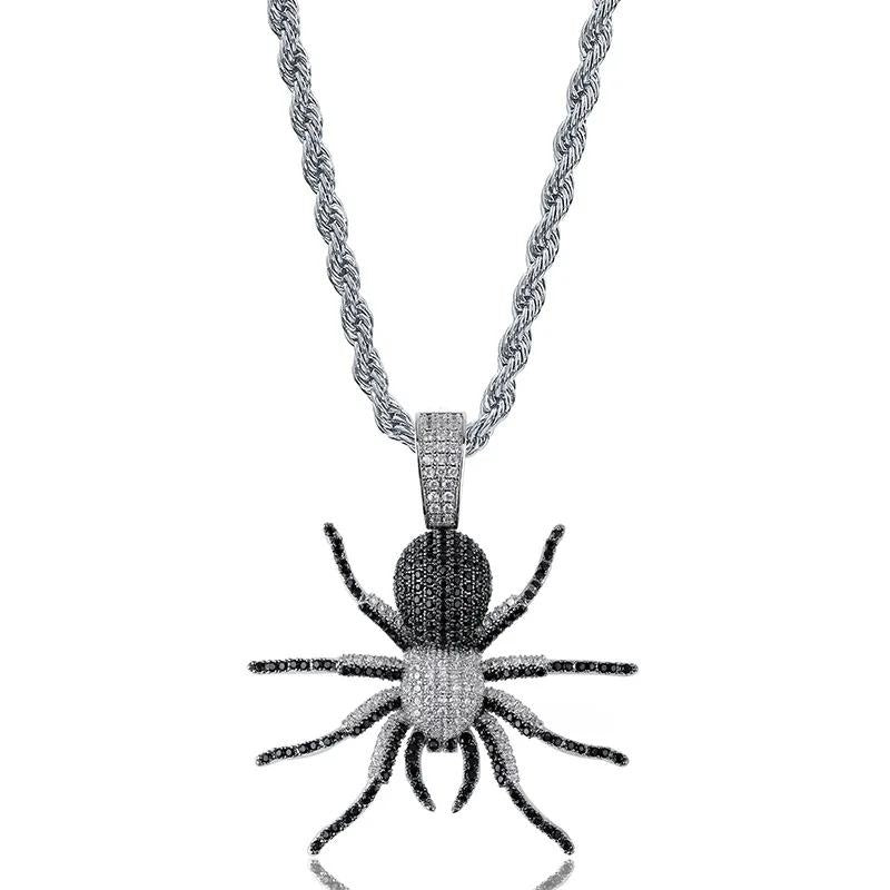 Colar Masculino Pingente Aranha Cravejado | Aracne | fotografia original 5