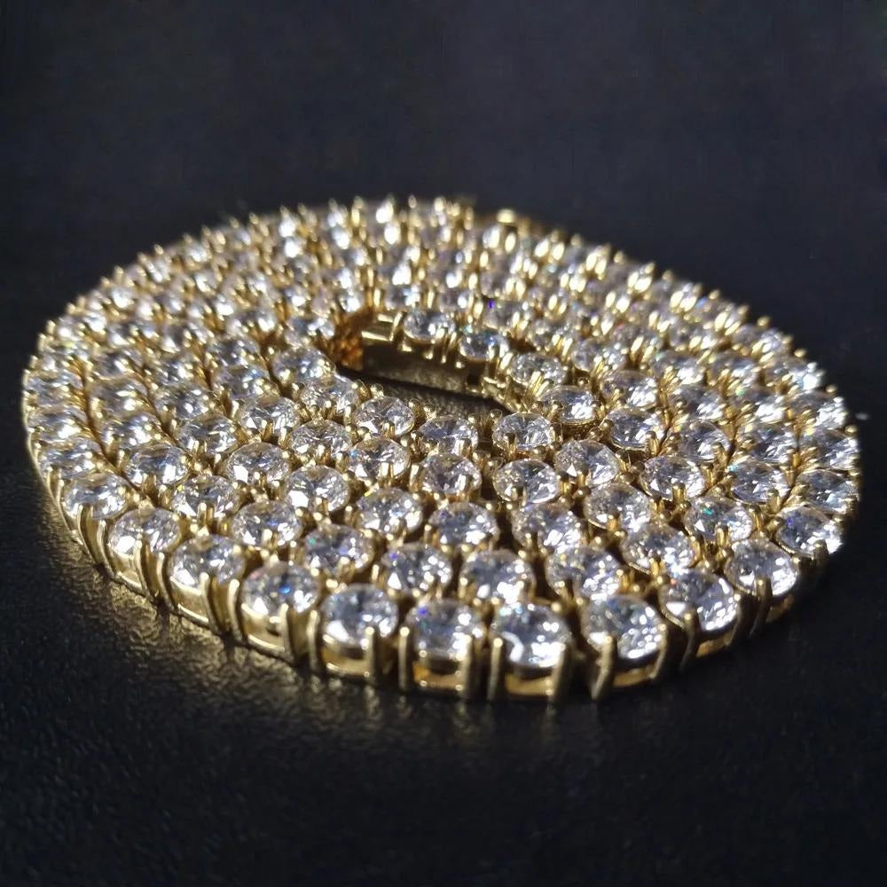 Colar Masculino Tennis Cravejado 5 mm | Lumière | fotografia original 3