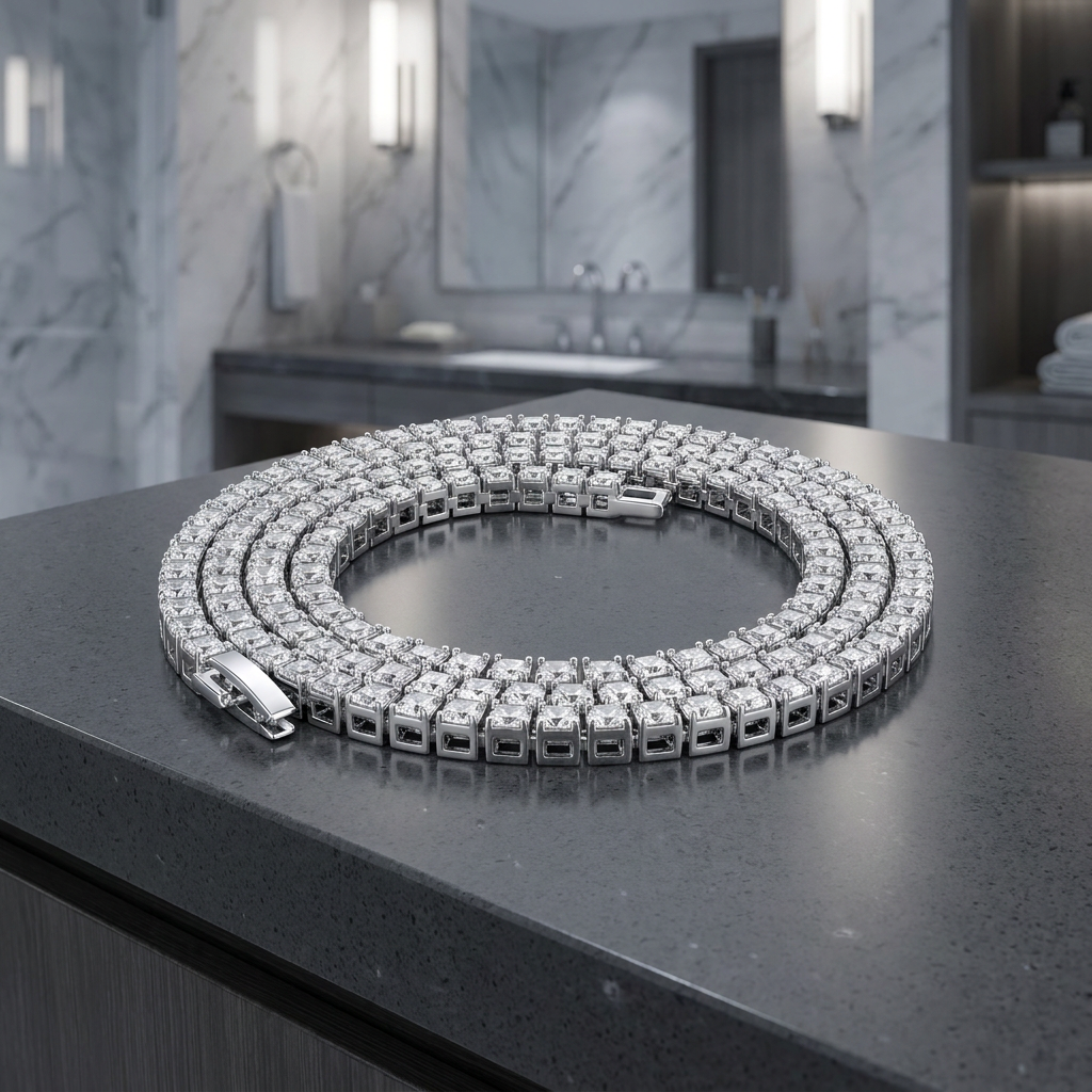 Colar Tennis Cravejado Brilhante Luxo | Lumina
