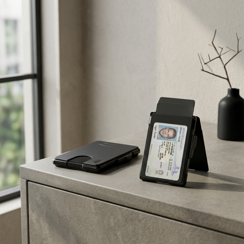 Organizador Carteira Masculina Slim SecureFlow - Preto