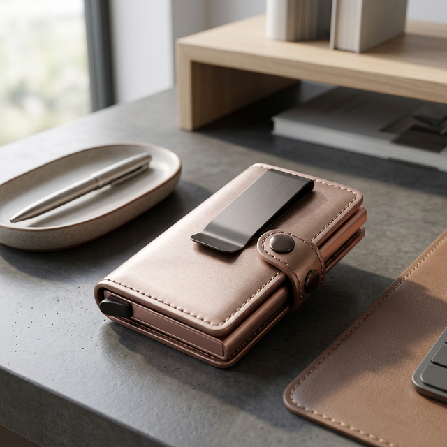 Carteira Masculina Slim com Money Clip | Axis - Único